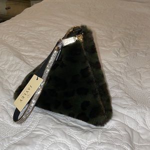 Hayley animal print faux fur bag